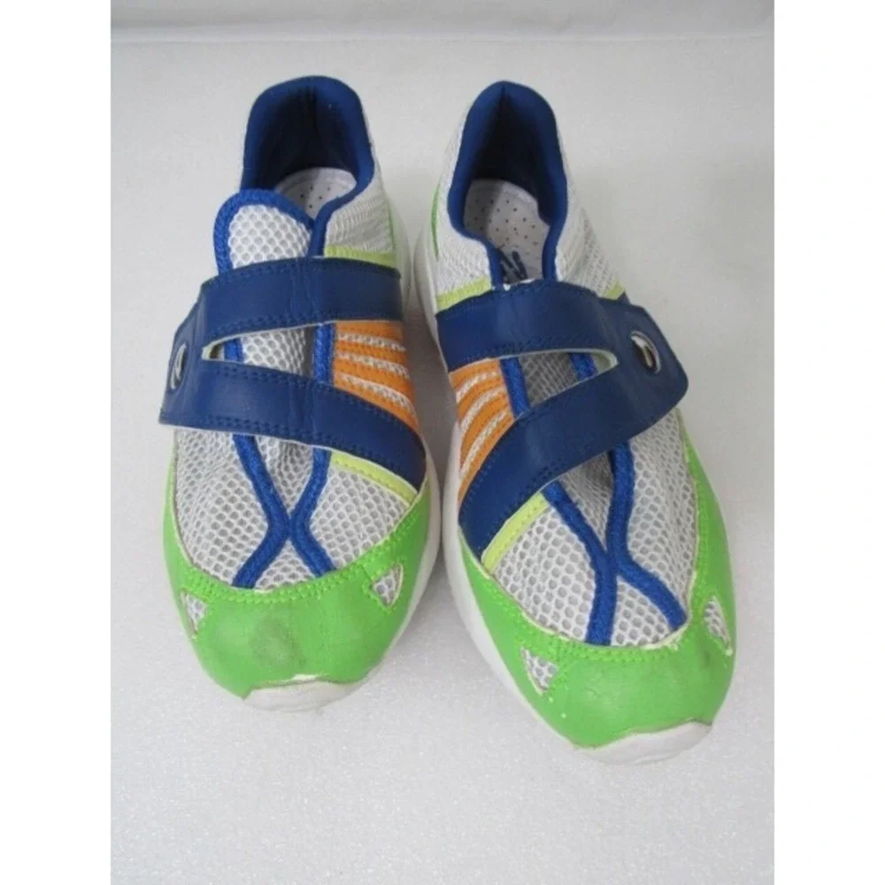 Zeko Drainable Unisex Fish Boating Lime Green Blue Water Shoes M Sz 8 W Size 9.5